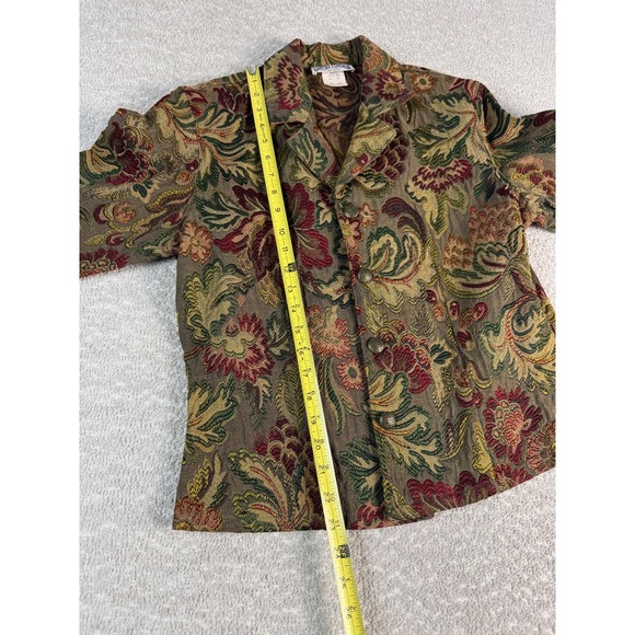 Gotcha Covered Jacket Womens Medium Multicolor Tapestry‎ Floral Blazer Made USA - Picture 4 of 7